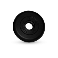 1 кг диск (блин) MB Barbell (черный) 31 мм.