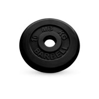 10 кг диск (блин) MB Barbell (черный) 50 мм.